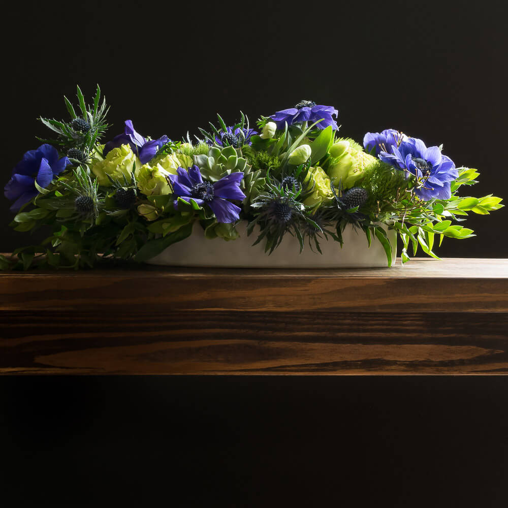 Azure Floral Gift Box