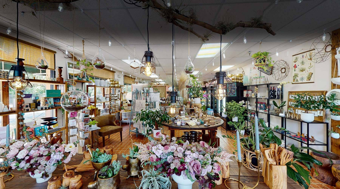 Jardin Floral Design's interior of floral gift shop