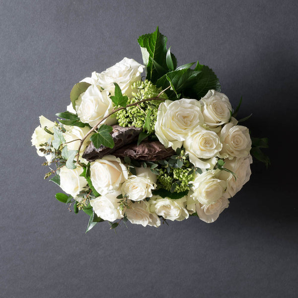 All White Roses | Ivy - Jardin Floral Design