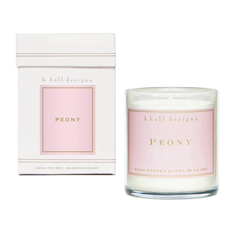 Peony candle jar
