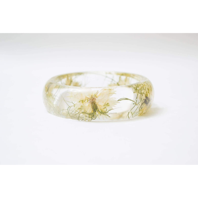 Real flower bangle