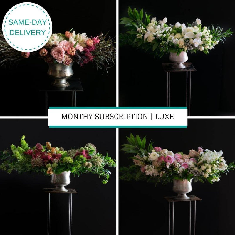 Monthly Weekly Flower Delivery Subscription Luxe Jardin Floral Design